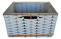 Comprar Canastos Organizador Caja Cajón Mimbre Suncho 40x30x20