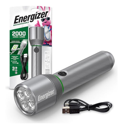 Linterna Recargable Led Energizer X2000, 2000 Lmenes, Resist