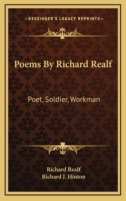 Libro Poems By Richard Realf: Poet, Soldier, Workman - Re...