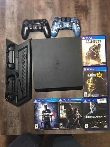 Ps4 Slim 1 Tb Usada + 3 Juegos
