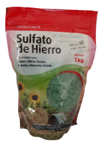 Pack Sulfato De Hierro Fertilizante Lj 1kg X 5u