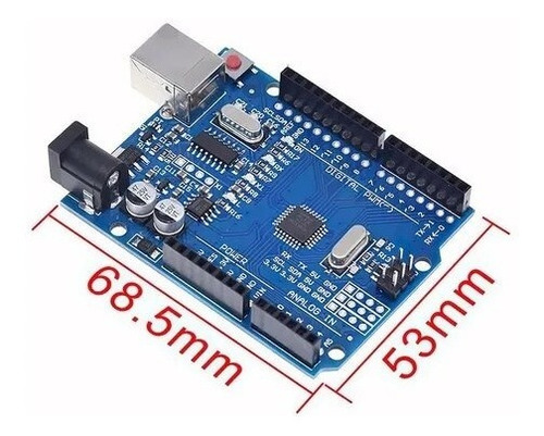 2 Placas Uno R3 Smd Tecneu Compatible Ide Arduino + Cables