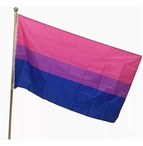 Bandera Bisexual 2m X 1.5m Orgullo Lgbt Grande Multicolor