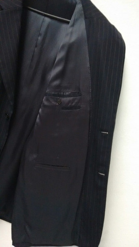 Blazer Social Lã Fria Risca De Giz Executivo Alfaiate 52