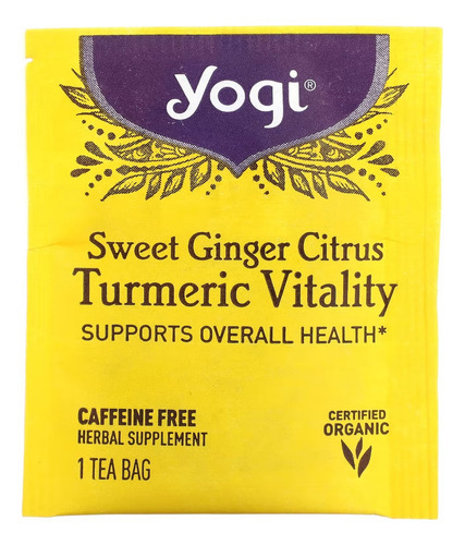 Yogi Tea - Infusion Sabor Curuma Y Citricos 32g