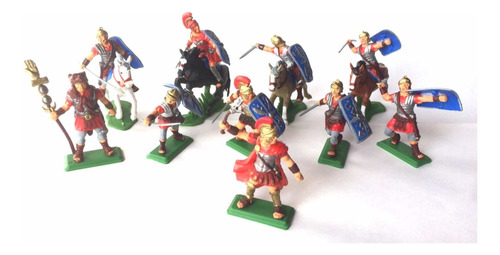 Set De Romanos X 10 Soldaditos Pintados A Mano!