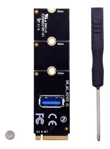 Imagen 8 de 8 de Adaptador Ngff M.2 A Pcie 1x Mineria Riser M2 A Usb Premium