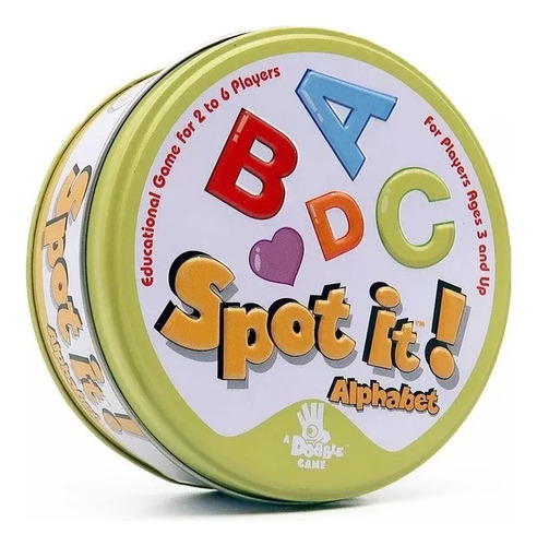 Juego De Cartas Dobble Spot It Letras A B C Para Niños