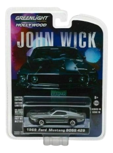 Carrinho Greenlight Hollywood Ford Mustang John Wick - 1:64