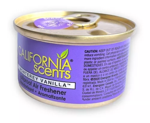 California Scents Ambientador Carro com Monterey Vanilla (vainilla de  Monterrey). Pack 12 Unidades - LoteSGS932