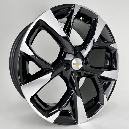 Roda Liga Leve 4x100 Aro 15 Chevrolet Onix + Bicos / Jogo Cor Preto Diamantado 4x100