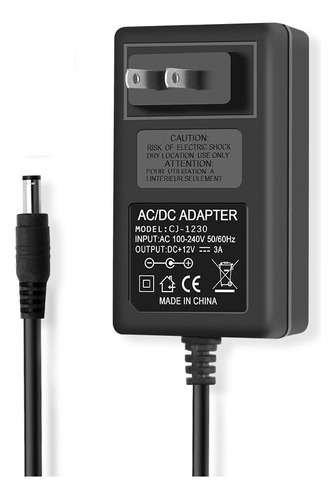 Fuente De Alimentación Dc 12v 3a Adaptador De Alimentación D