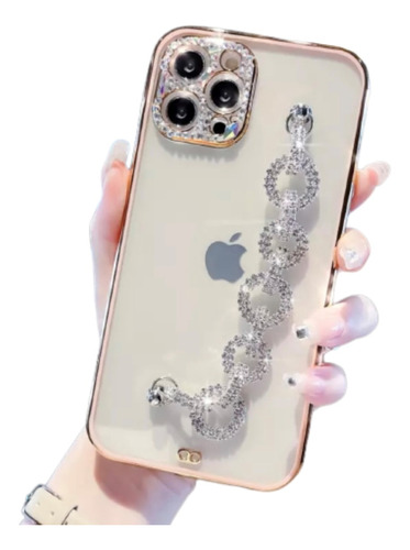 Carcasa Con Brazalete De Diamantes Para Iphone13/pro/max