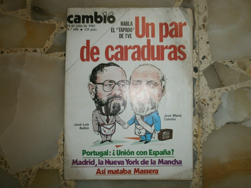 Revista Cambio 16 Española 25 Julio 1983 Massera Madrid Euro