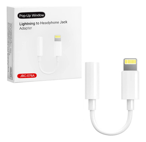 Adaptador Para Audifonos Lightning A Jack 3.5 Mm