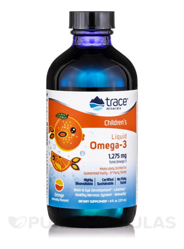 Trace Minerals Children S Omega 3 1275mg Sabor Naranja