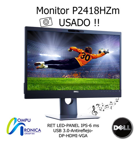 Monitor Dell P2418hzm - 24 Pulgadas, 1920 X 1080 Pixeles