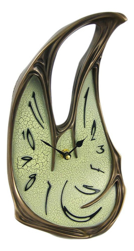 Cool Acabado De Bronce Fundido Reloj De Mesa Mesa Mantel Dal