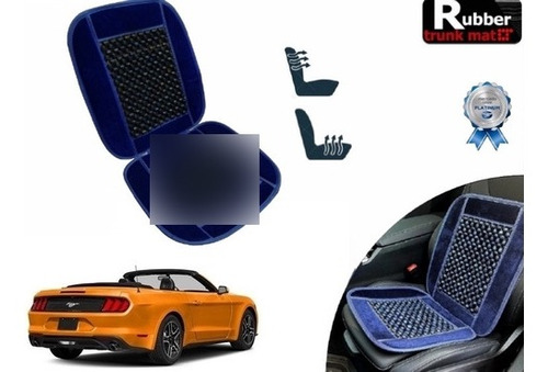 Cubre Respaldo Azul Asiento Bolitas Mustang Convertible 2017