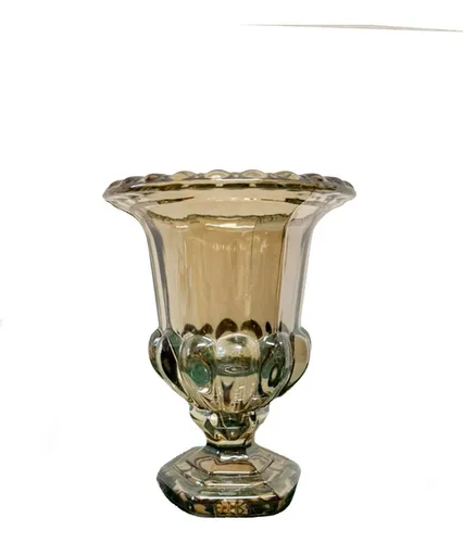 comprar Ambient.artedeco Copón De Vidrio Peltre 15x11 Cm Florero