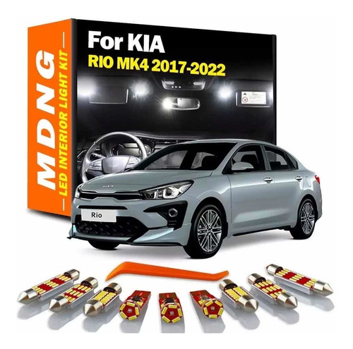 Kit Iluminación Led Interior Kia Rio 2018 2023 Ex S Pack