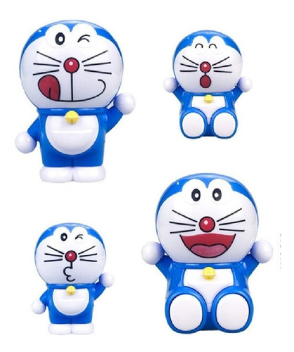 Set Figuras Doraemon 4 Unids Pack Juguetes 7 Cm