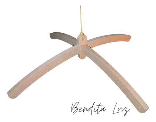 Móvil De Cuna Bebé Encastrable Montessori - Cunero 28cm Mdf9 Marrón Claro
