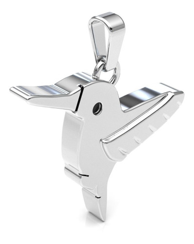 Imagen 2 de 10 de Dije Colibrí De Plata .925 Agálea Joyería