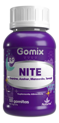 Gomix Nite 50 Gomitas Relajante, Insomnio, Estrés