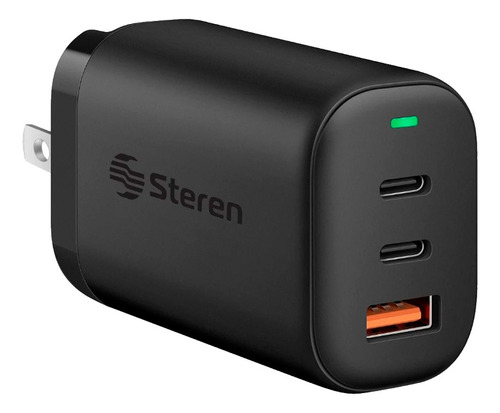 Cargador Usb + Doble Usb C Steren Carga Rápida 65w