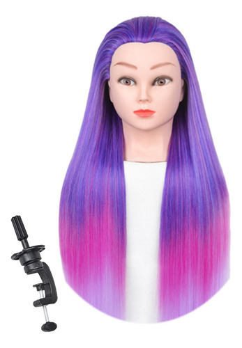 Cabeça De Manequim Para Treinamento, Rosa Violeta Gradual