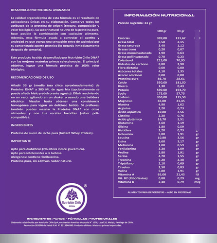 Proteína D N A® - Absolutamente Pura - Recarga - 1kg