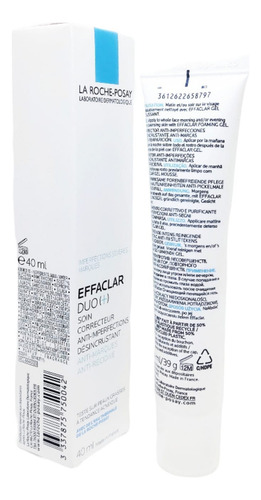 Effaclar Duo (+) Corrector 40 Ml La Roche Posay Grasa Día/noche