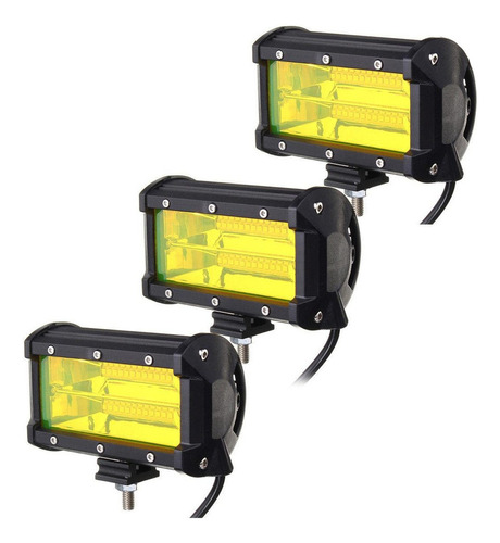 3pcs Barra De Luz Led Para Coche Atv Todoterreno Jeep Tracto