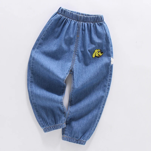 Jeans Para Niños, Vaqueros Cómodos De Algodón Para Bebés