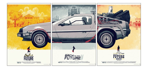 Cuadro Delorean Volver Al Futuro 105cm * 50cm 