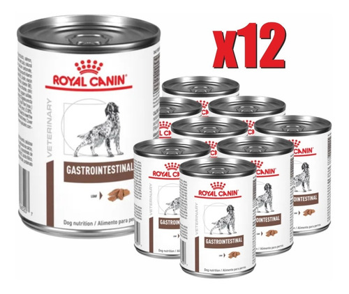 Combo 12 Gastro Intestinal H.e. Canine Royal Canin 385 Gr.