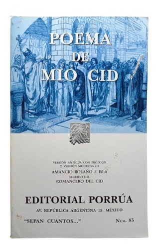 Poema De Mio Cid - Editorial Porrúa