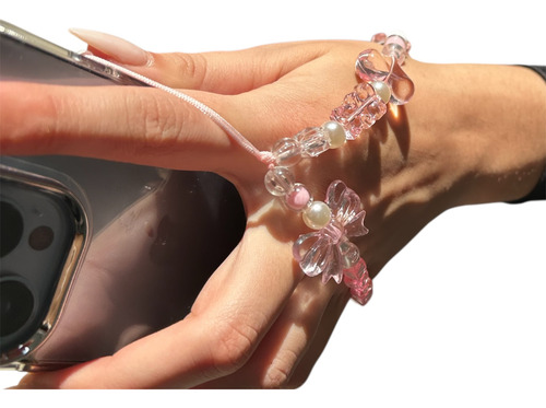 Strap Correa Con Diseños Para Celular Todo Tipo De Funda Mariposa Rosa