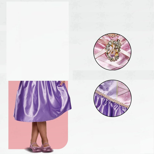 Disfraz Disguise Disney Rapunzel Talla Xs 3/4 De Niña-c1c Lila Xs 3/4 (Usado)