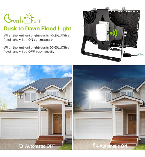 Luz Led De Inundación 200w 6000k Ip66 Impermeable Para Patio