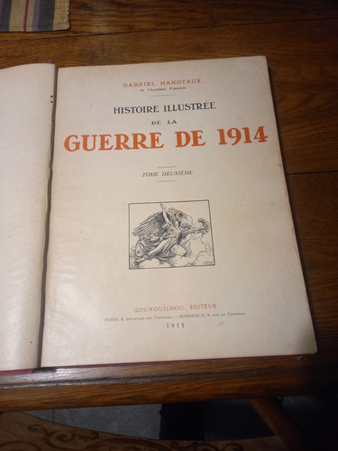 Libro De Guerra 1914 Edición Francesa