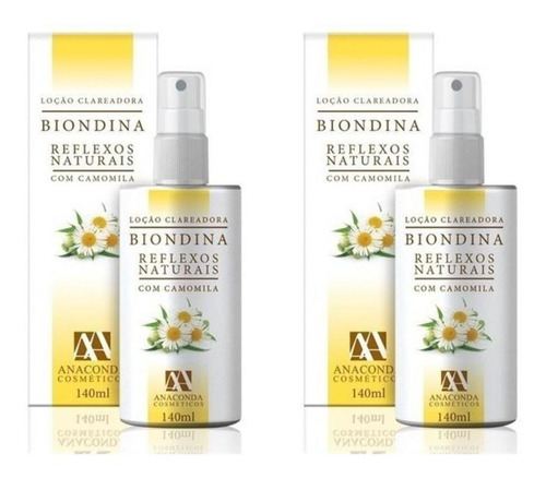 Biondina Clareador De Reflexos Naturais 140ml Anaconda Kit 2