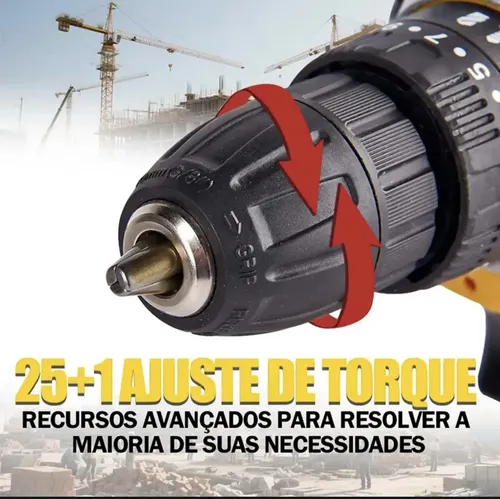 Parafusadeira Furadeira Bateria Huahuo 26v G1-yz-1 | Frete grátis