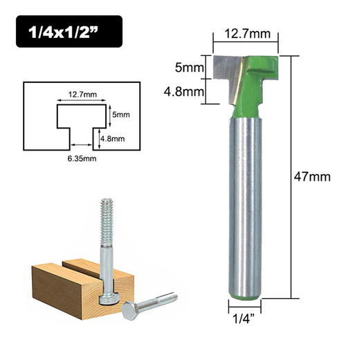 Juego De Brocas Para Fresado Router Bits Router Keyhole Cutt