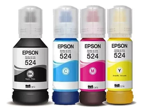 Tinta Epson 524 T524120 Combo 4 Colores L6580 L15150 L15160
