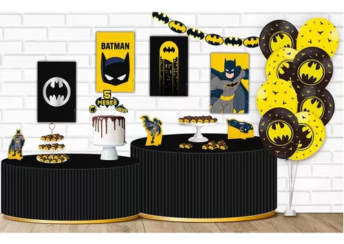 Kit Festa Fácil Batman Geek Infantil Mesversário Completo