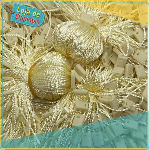 Imagem 2 de 4 de Kit Tag De Preço Com Lacre Creme - 200 Un