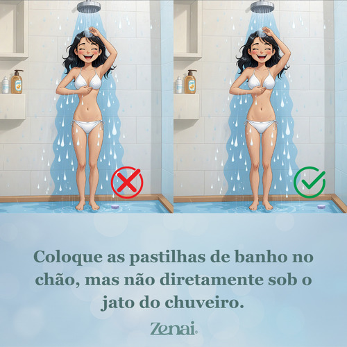 Banho Aromático Zenai - 6 Pastilhas Com Óleos Essenciais