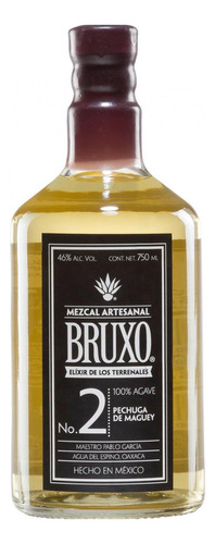 Pack De 6 Mezcal Bruxo No 2 Pechuga De Maguey 750 Ml